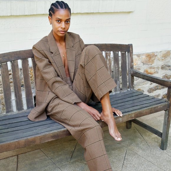 Aritzia Wilfred Mariposa Blazer Plaid XXS - Picture 6 of 11